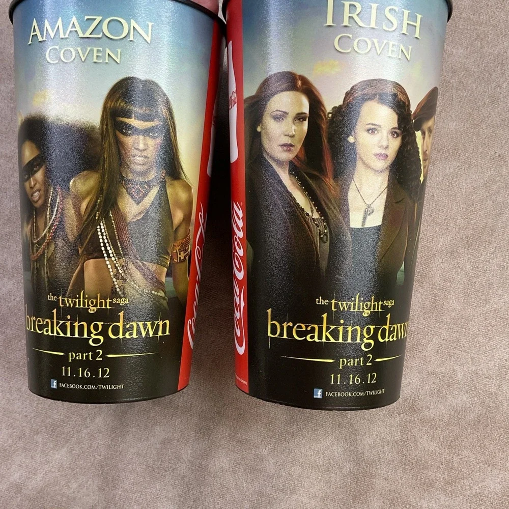 The Twilight Breaking Dawn Part 2 Movie Theater Cups Amazon Irish Coven Set of 2
